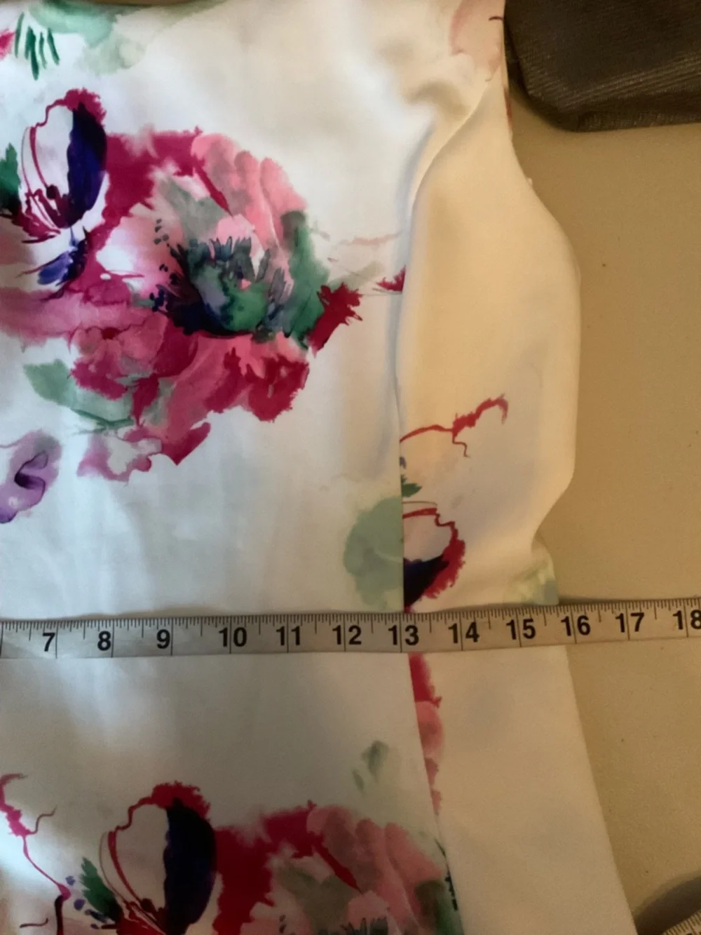 DKNY White Floral Sleeveless Fit & Flare Dress Size 6 - Picture 8 of 10